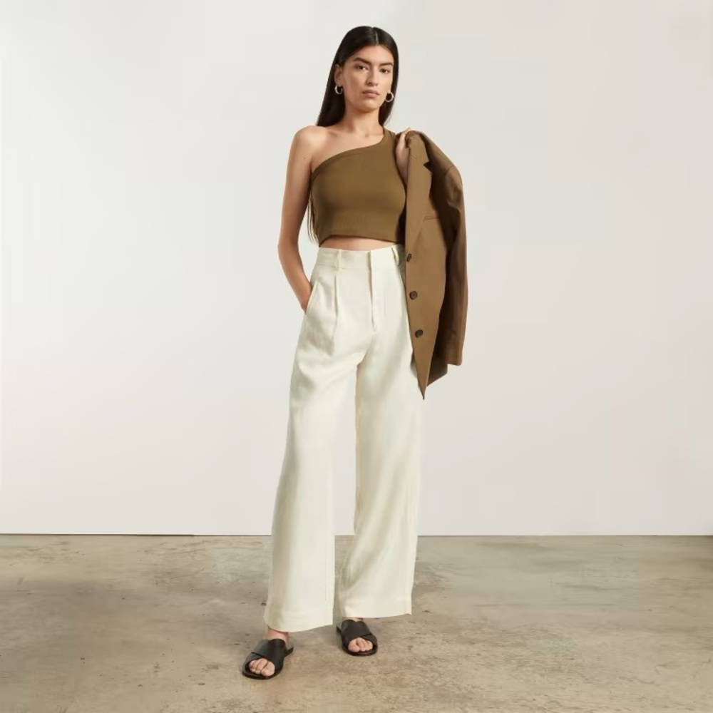 Everlane The Linen Way-High® Drape Pant - Size 8